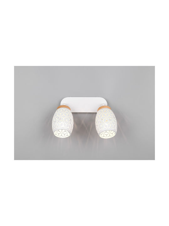 Trio Lighting Двойно Спот в Бял Цвят