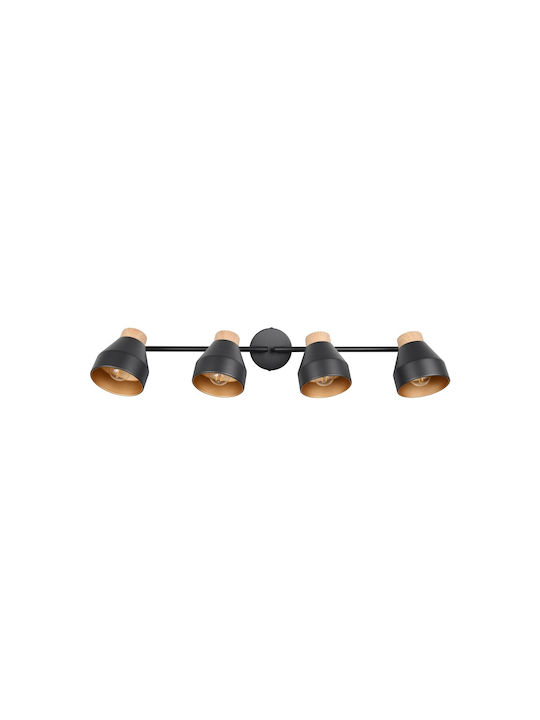Trio Lighting Spot mit 4 Lichtern in Schwarz Farbe