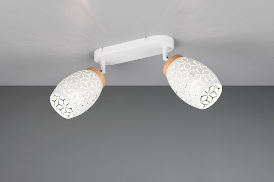 Trio Lighting Διπλό Σποτ σε Λευκό Χρώμα