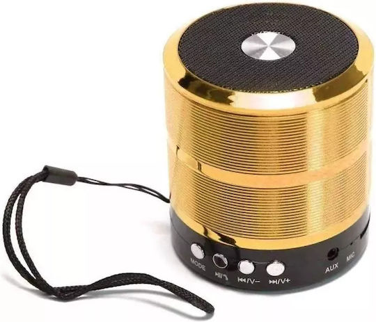 Metal body Ηχείο Bluetooth με Ραδιόφωνο Χρυσό