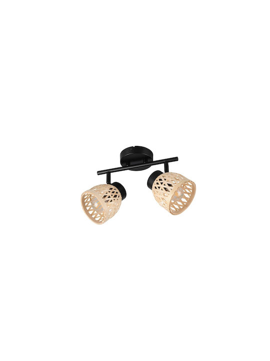 Trio Lighting Dublu Spot în Culoare Negru