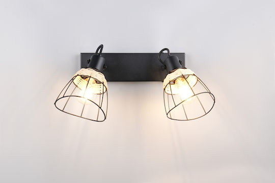 Trio Lighting Διπλό Σποτ σε Μαύρο Χρώμα