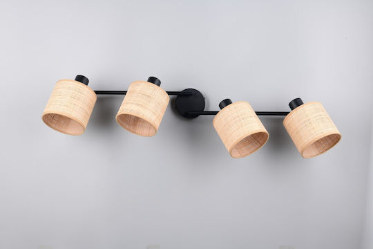 Trio Lighting Spot mit 4 Lichtern in Schwarz Farbe