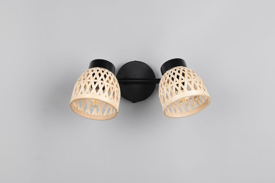 Trio Lighting Διπλό Σποτ σε Μαύρο Χρώμα