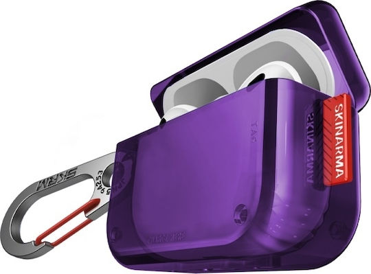Skinarma Case Plastic in Purple color for Apple AirPods Pro 2