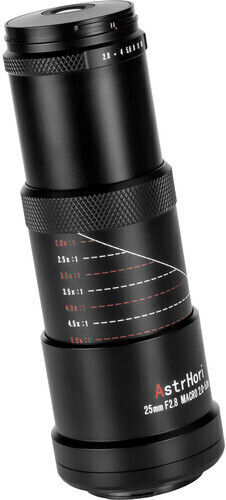 AstrHori Full Frame Φωτογραφικός Φακός 25mm F/2.8 Macro 2x-5x Macro για Canon RF Mount Μαύρος