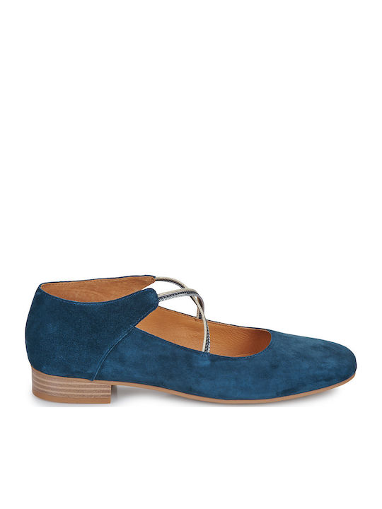 Damen Ballerinas Blaue