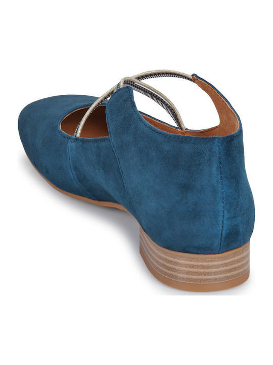 Damen Ballerinas Blaue