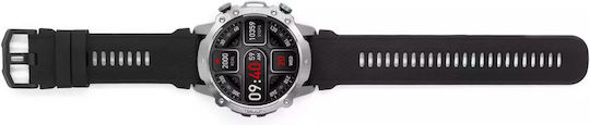Kiano Watch Sport 49мм с Пулсомер (Сребрист)