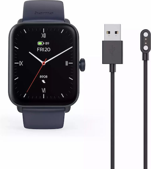 HAMA 6010 44mm Smartwatch με Παλμογράφο (Μπλε)