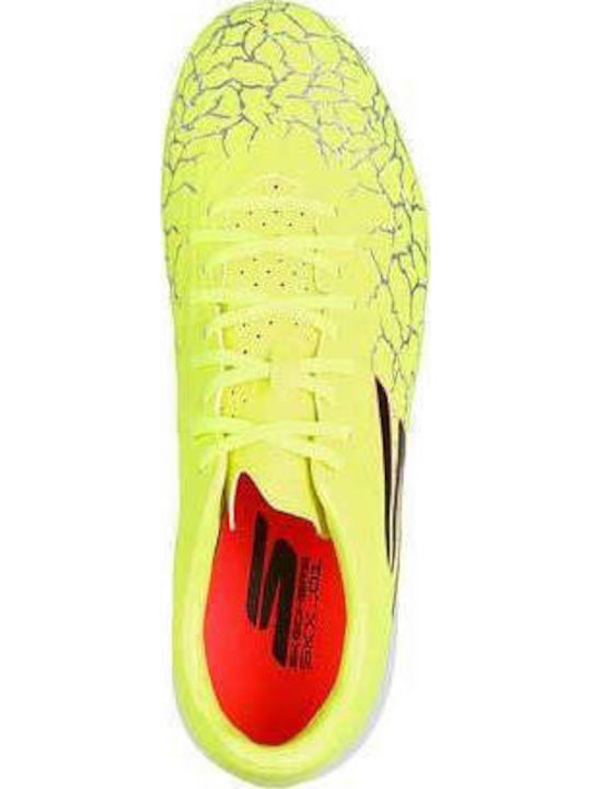 Skechers Ποδοσφαιρικά Παπούτσια με Σχάρα Κίτρινα
