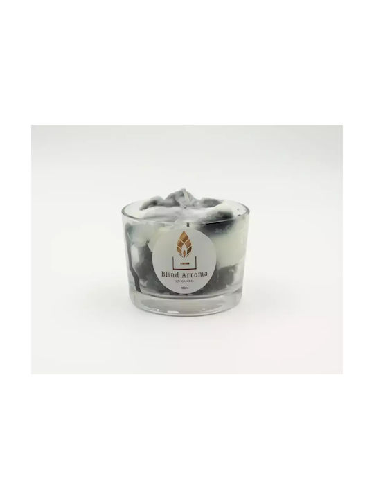 Dc-3003 Scented Soy Candle Vanilla Oreo Cheesecake Jar 150ml Black and White