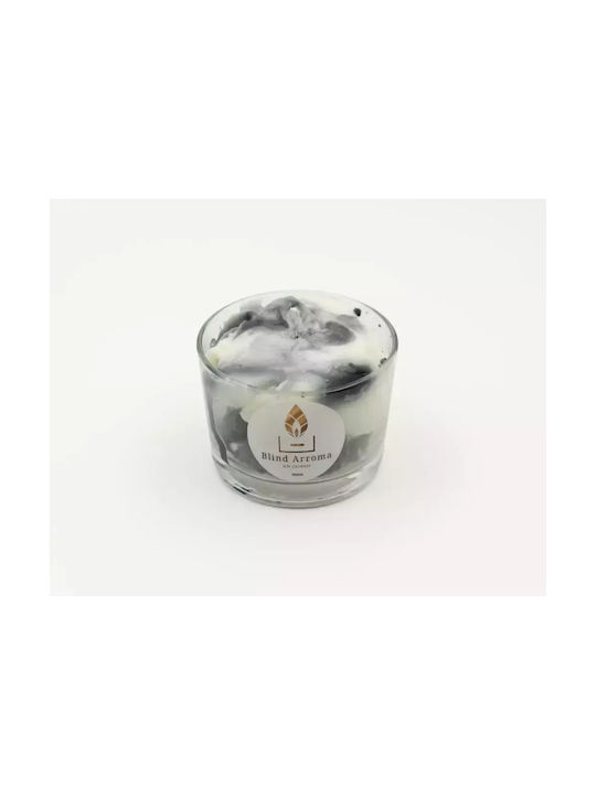 Dc-3003 Scented Soy Candle Vanilla Oreo Cheesecake Jar 150ml Black and White