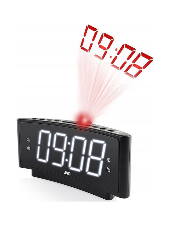 JVC Ceas De Masă Digital Led Negru RA-E314B