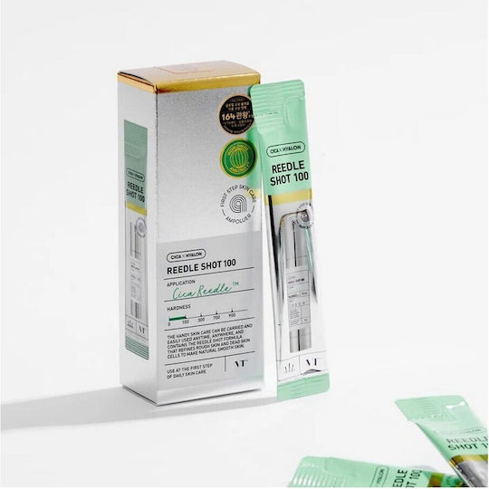 VT Cosmetics Reedle Shot 100 Daily Skin Care Soothing and Anti-aging Serum for Face with Retinol and Centella Asiatica 10x2ml