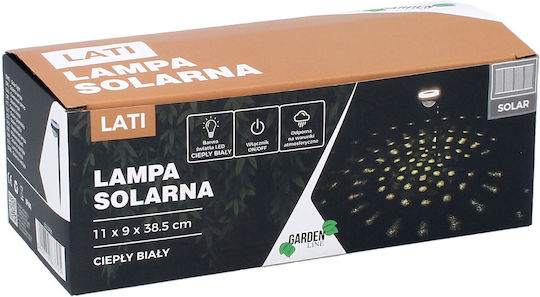 Соларна градинска лампа за пътеки с проекция на земята 11x9x39см
