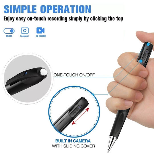 Cameră Spion Pix Full HD Iuni Px9 8GB Înregistrare Audio-Video Fotografie