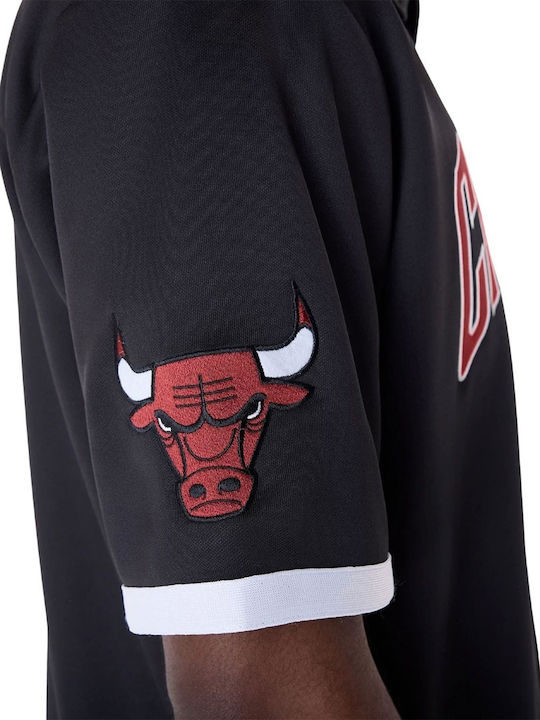 Nba Chicago Bulls Cu mânecă scurtă Cămașă Negru