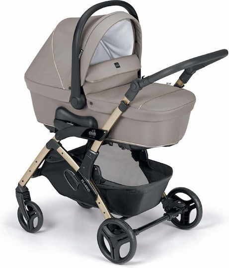 Cam Fluido Easy Adjustable 2 in 1 Baby Stroller Suitable for Newborn Beige