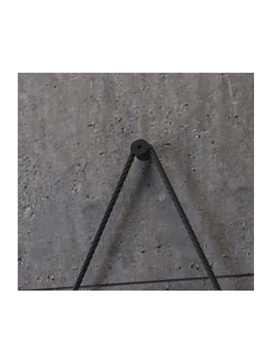 Round Bathroom Mirror 60x60cm Black
