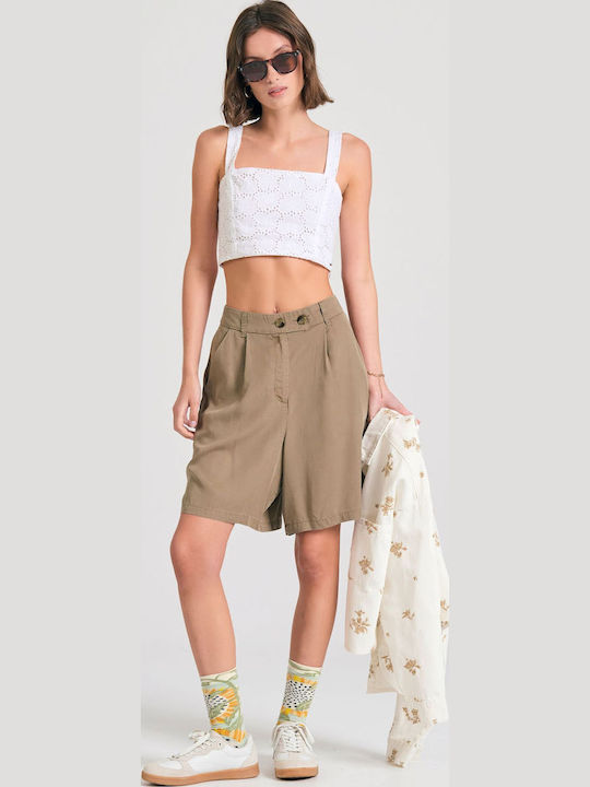 Funky Buddha Women's Khaki Shorts