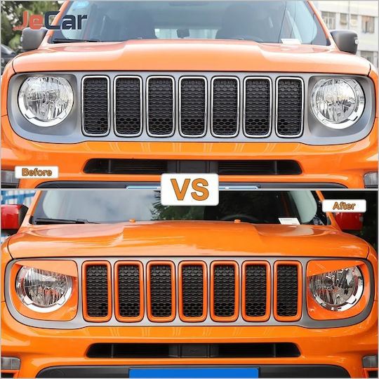 Decorative Front Grille Light Covers Bumper Jeep Renegade 2019-2022 Aif107