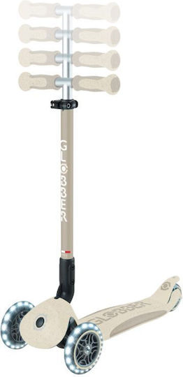 Globber Детски Скутер Сгъваемо Go•Up Deluxe Lights Ecologic 360 3 колела със седалка Бял