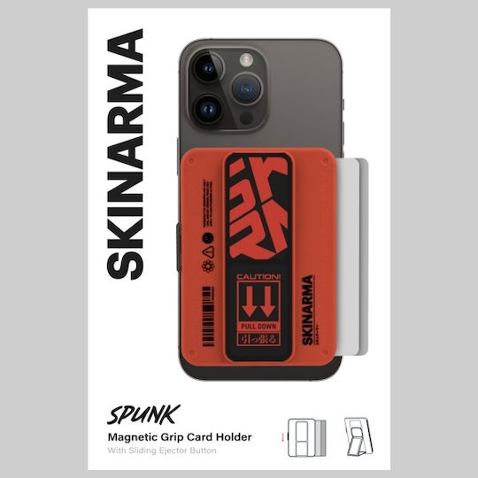 MagSafe Kartenetui Spunk Mirage in Orange Farbe
