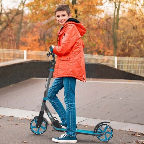 Shoko Kids Scooter Foldable BW 200 Plus 2-Wheel for 8+ Years Blue