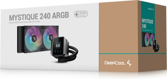 Deepcool Mystique 240 Water Cooling System AIO CPU With 2 120mm Fans And ARGB Lighting