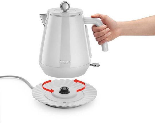 De'Longhi Eclettica Βραστήρας 1.7lt 2000W Λευκός