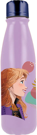 Stor Trust Journey Kids Water Bottle Frozen Aluminium with Screw Cap Non Spill 600ml