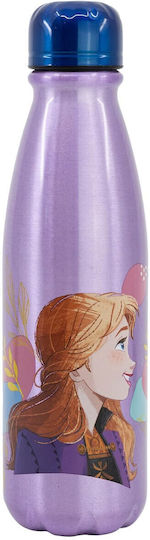 Stor Trust Journey Kids Water Bottle Frozen Aluminium with Screw Cap Non Spill 600ml