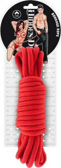Hidden Desire Bondage Rope Paddle σε Κόκκινο Χρώμα