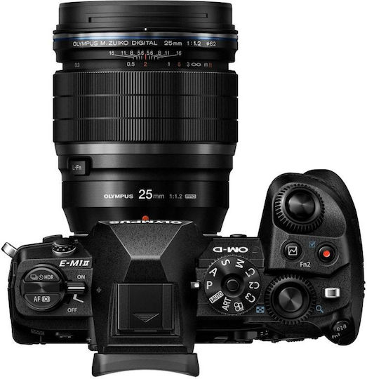 Olympus Φωτογραφικός Φακός M.Zuiko Digital ED Σταθερός για Olympus 4/3 Mount Μαύρος