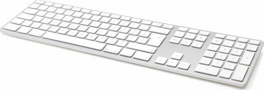 Matias FK316CS-UK Mac USB-C Πληκτρολόγιο Αγγλικό UK Συμβατό με Mac Λευκό