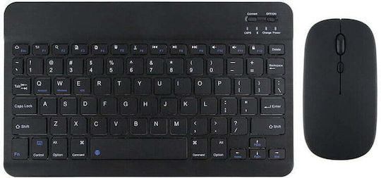 Yelandar AN-030 Ασύρματο Bluetooth Σετ Πληκτρολόγιο & Ποντίκι Αγγλικό US Τιρκουάζ