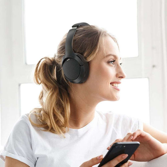 Acefast Wireless / Wired Over Ear Headphones with 55 hours of Operation and Quick Charge White