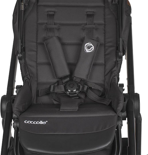 Coccolle Aspen Ρυθμιζόμενο Καρότσι 2 σε 1 Kατάλληλο για Nεογέννητο Jet Black