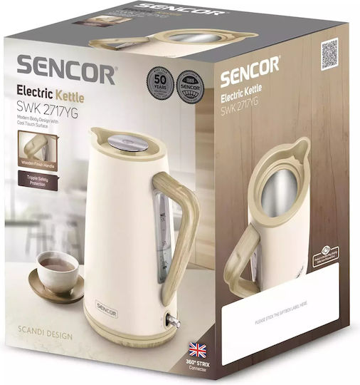 Sencor Fierbător 1.7lt 2250W Bej
