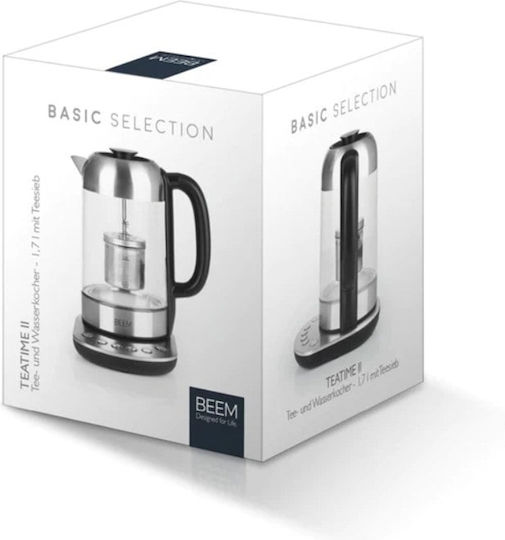 Beem Teatime II Βραστήρας 1.7lt 2200W Ασημί