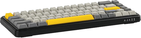 Ajazz AK680 Max Gaming Μηχανικό Πληκτρολόγιο 65% με Magnetic διακόπτες και RGB φωτισμό (Αγγλικό US) Γκρι