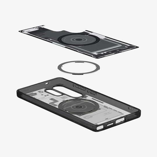 Spigen Ultra Hybrid Mag Umschlag Rückseite Silikon / Kunststoff 2mm Schwarz (Galaxy S25 Ultra,Samsung S25 Ultra)