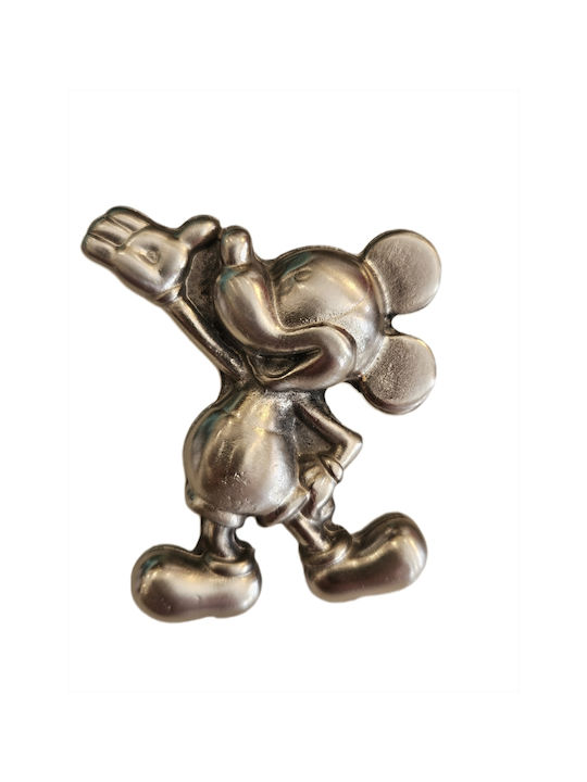 Παιδικό Πομολάκι Mickey Mouse Ορειχάλκινο Νικελ Ματ 4cm