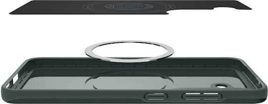 Spigen Thin Fit Mag Back Cover Silicone / Plastic 1.55mm Green (Galaxy S25)