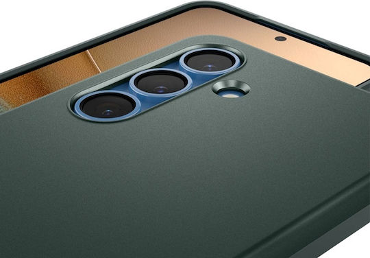 Spigen Thin Fit Mag Back Cover Silicone / Plastic 1.55mm Green (Galaxy S25)