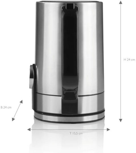 Beem Βραστήρας 1.7lt 2200W Ασημί