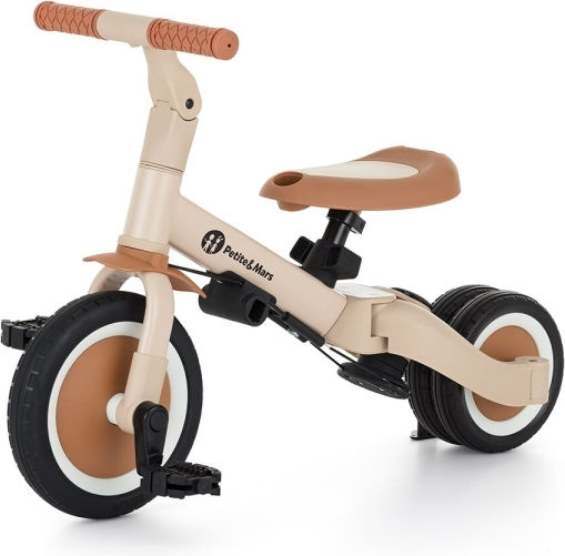 Petite & Mars Turbo Μετατρεπόμενο με Χειρολαβή Γονέα 5 σε 1 για 18 Μηνών Μπεζ