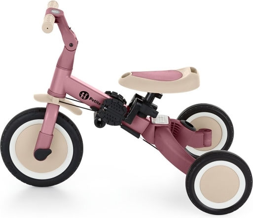 Petite & Mars Turbo Convertible with Parental Handle 5 in 1 for 18 Months Pink