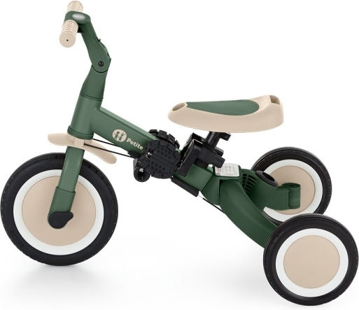 Petite & Mars Turbo Tricicletă Pentru Copii Cu Mâner Pentru Părinți 5 În 1 Pentru 18 Luni Verde